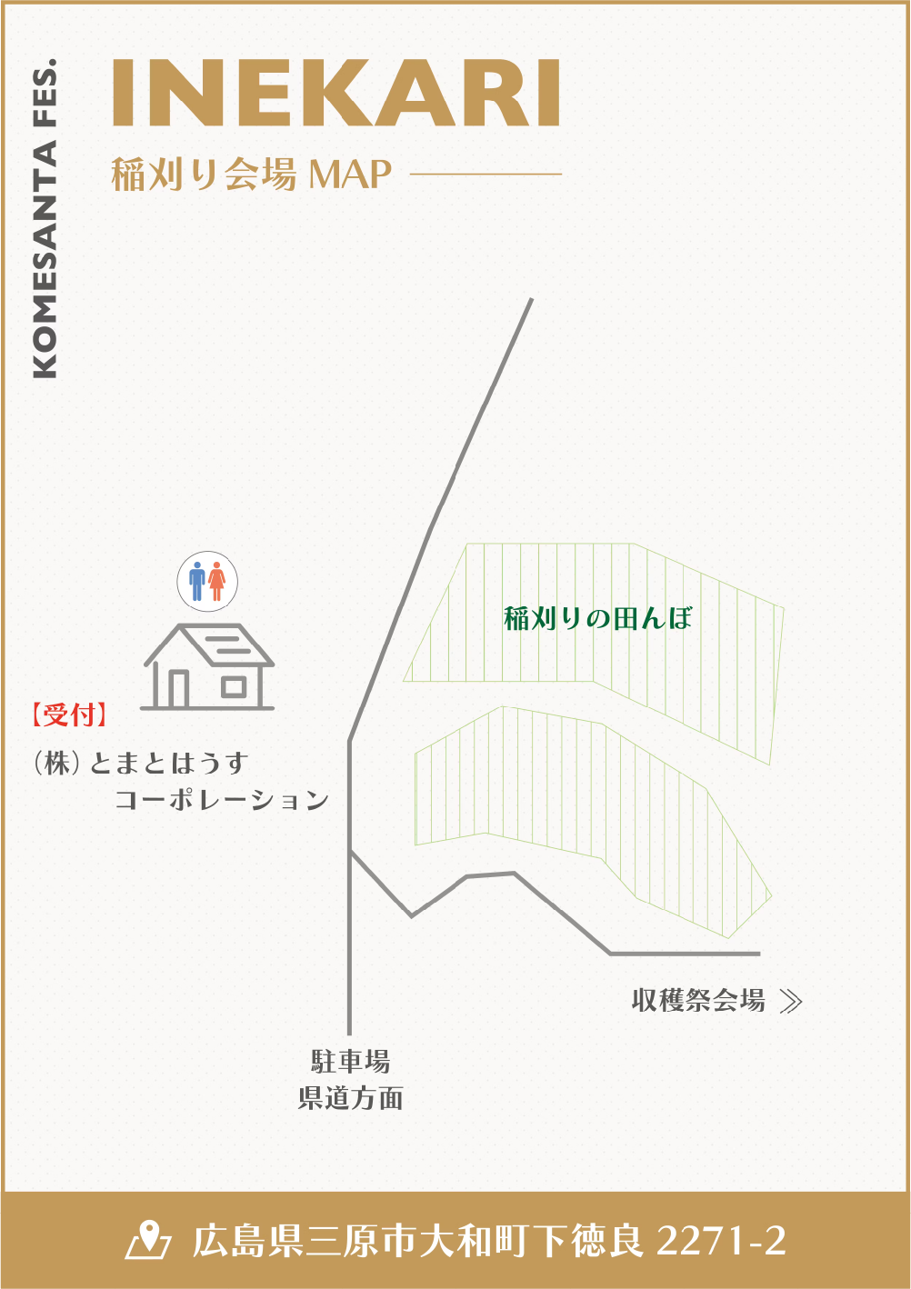稲刈り会場マップ